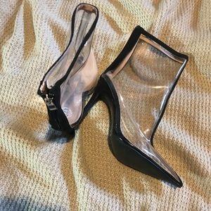 Lucite booties